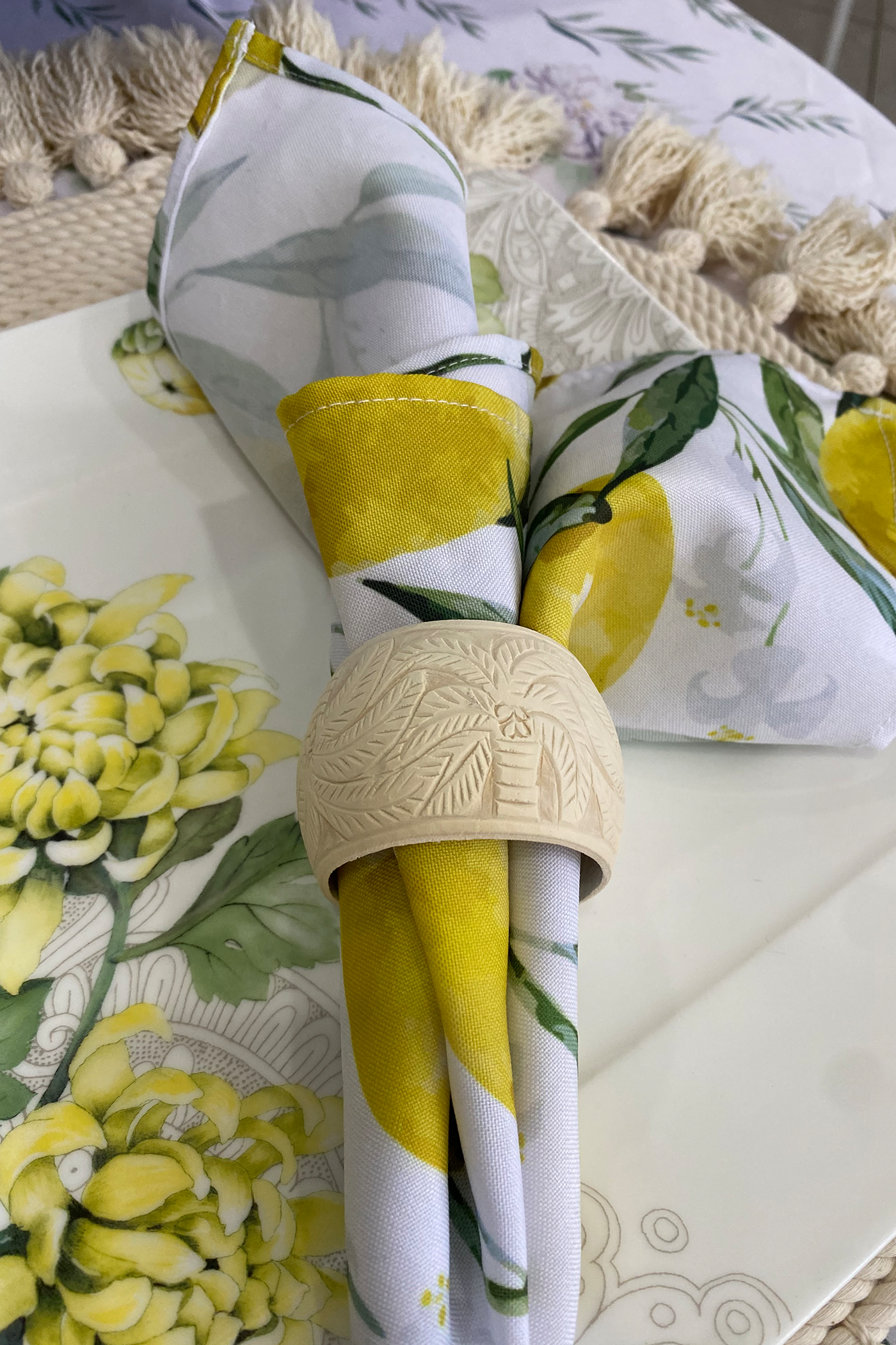 Jicara napkin rings
