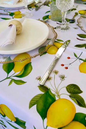 Lemon Print Tablecloth